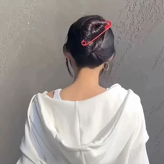 Niche Design Fashion Large Pin Plate Hair Clip กิ๊บติดผมแบบครึ่งผูกสุดเก๋