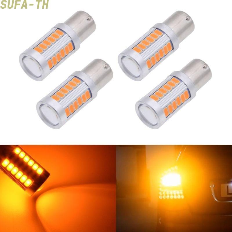 ไฟสัญญาณย้อนกลับ 4 ชิ้นไฟท้ายหลอดไฟเบรค Amber 1156PY PY21W LED ขาย