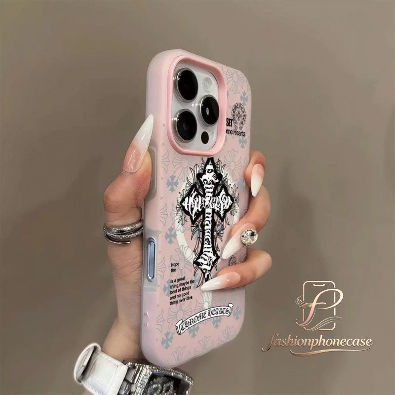 🦋เคสโทรศัพท์ลายไม้กางเขนแม่เหล็กซิลิโคน เหมาะสำหรับ iPhone 17 16 15 14 13 12 11 PRO MAX PLUS AIR - WHGDCXK1