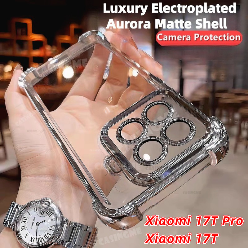Xiaomi 17TPro 17T 2026 ชุบเลนส์ป้องกันกรณีสําหรับ Xiaomi 17T 17T 17 T17 17TPro Xiaomi17T Pro Ultra 4G FOUR มุม Anti-shock ป้องกันเคสโทรศัพท์กันกระแทกปกหลัง