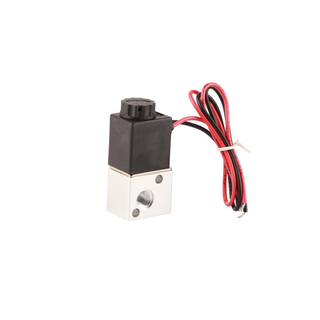 Vtoolstorehome-TW 3V1-06 DC 12V/24V 3 Way 2 ตําแหน่ง 1/8 BSP Solenoid Air Valve ควบคุมไฟฟ้าสําหรับระ