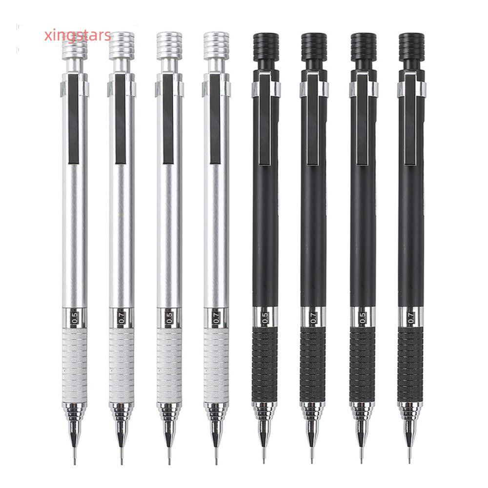 ซิงสตาร์ ดินสอกด แรงโน้มถ่วงต่ําป้องกันการแตกดินสอจับยื่นออกมาโลหะคุณภาพสูง0.5/0.7มิลลิเมตรออกแบบกราฟิกศิลปะร่างดินสอสํานักงานอุปกรณ์ส