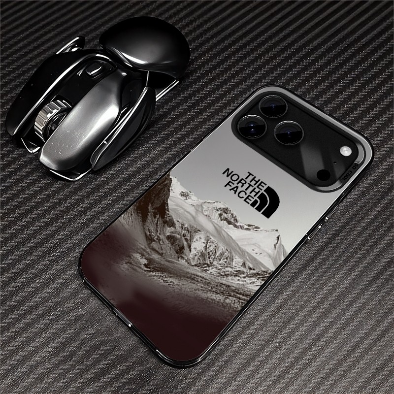 THE NORTH FACE เคสโทรศัพท์สำหรับiPhone 17 16 15 Pro Max Designer Matte Laser Aurora Fundaเคสโทรศัพท์