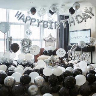 16นิ้ว ลูกโป่งวันเกิด ฟอยล์HAPPYBIRTHDAY(13ตัวอักษร)วันเกิดตัวอักษรHBDลูกโป่งฟอยล์ลายตัวอักษร*แถมหลอดเป่า +ริบบิ้น5เมตร*