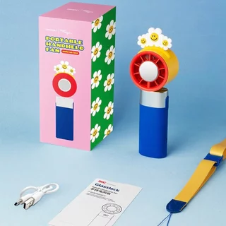 Glasslock x WiggleWiggle / พัดลมพกพาดอก มีโหมดประคบเย็น / แบตอึด 8 ชั่วโมง