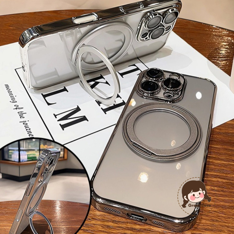 360 หมุนแม่เหล็กผู้ถือล้างเคสโทรศัพท์สําหรับRealme C25S C25Y C21Y C20A C17 C15 C12 C11 C3i Q5 Q5X Q5