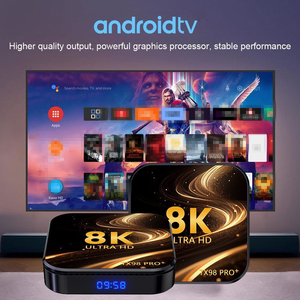 TX98 PRO+กล่องรับสัญญาณ RK3528 4GB/32Gb Android 13 Dual WIFI HD tvbox