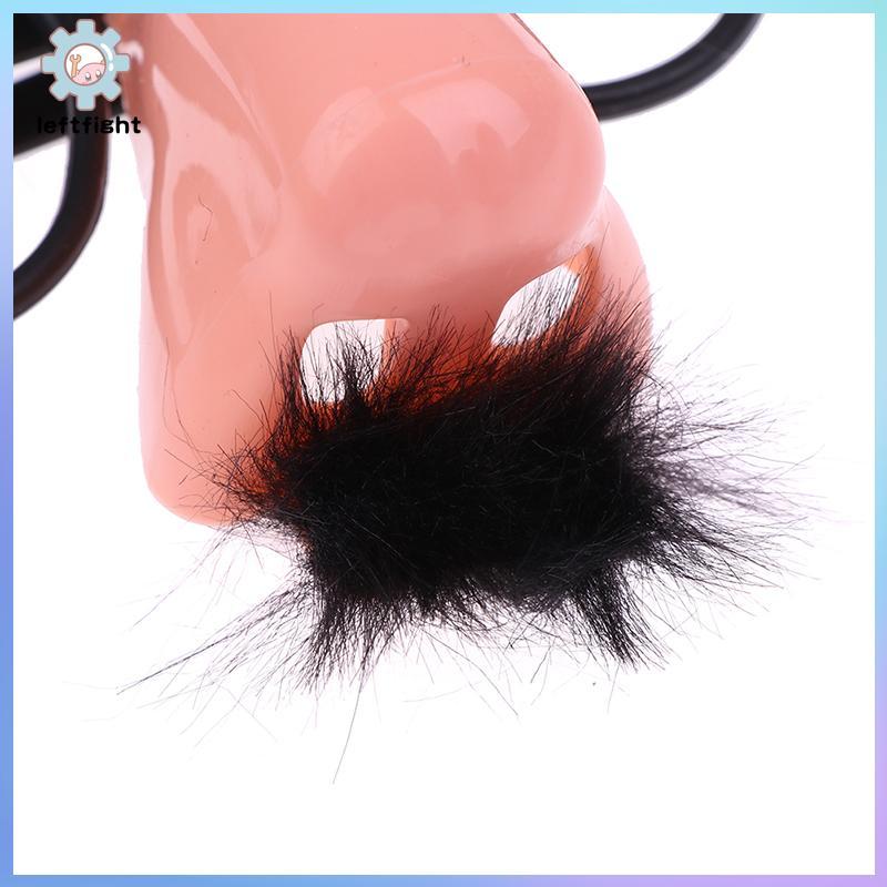 ซ้ายแฟนซีคอสเพลย์ปลอมตัว Moustache แว่นตาปาร์ตี้ฮาโลวีนชุดจมูกใหญ่ GHT