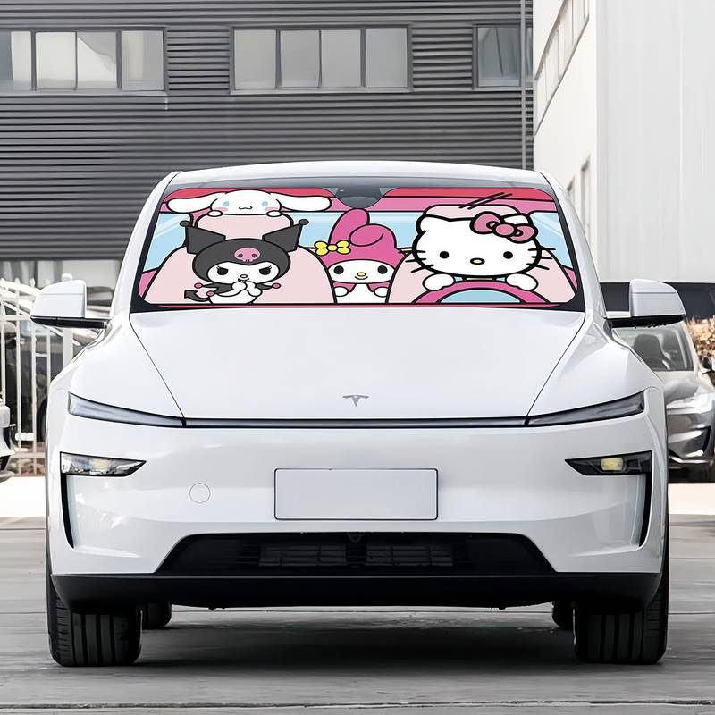 Clow M Car Sunshade Hello Kitty Pain Car Car Sunshade geyv