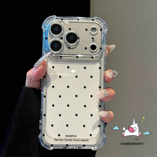 เข้ากันได้สำหรับ IPhone 14 12 15 16 17 11 13 Pro Max 8 16 7 14 15 plus  X XR XS MAX Air เปลือกป้องกันการตกลายจุดลายจุด