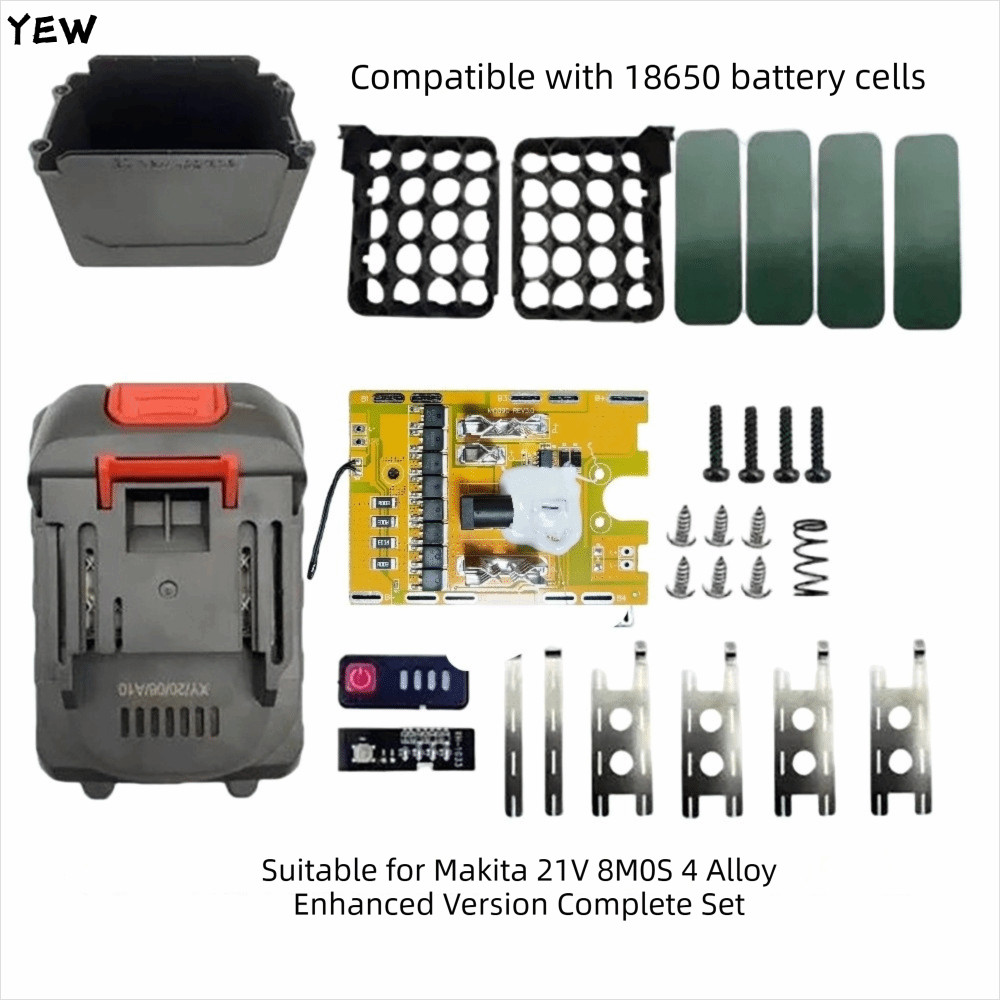 YEW 18650 แบตเตอรี่ , 10/15/20 Core 21V กล่องเก็บแบตเตอรี่, Professional High-Power Universal DIY เครื่องมือไฟฟ้าสําหรับ Makita อุปกรณ์เครื่องมือ
