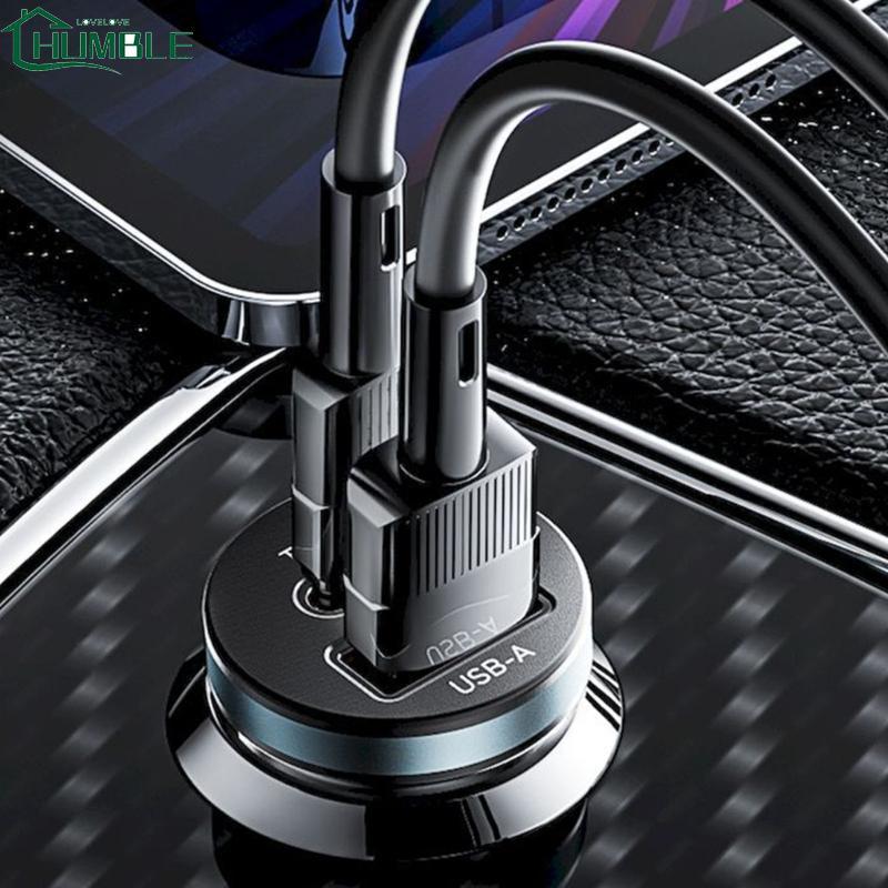 Humble Quick Charge 30W Mini Car Adapter พร้อม USB A และ Type C สําหรับชาร์จมือถือได้อย่างรวดเร็ว
