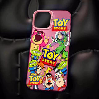 ส่วนบุคคล Toy Story Series เคสโทรศัพท์สําหรับ IPhone 11 12 13 14 15 ProXR XS MAX 7/8 Plusกรอบกระจกอิสระเกราะป้องกัน