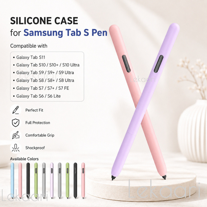 สําหรับ Samsung Galaxy SPen Tab S11 S10 S9 S8 S7 FE Plus Ultra S6 Lite ซิลิโคนนุ่มปากกาลื่นแท็บเล็ตดินสอ