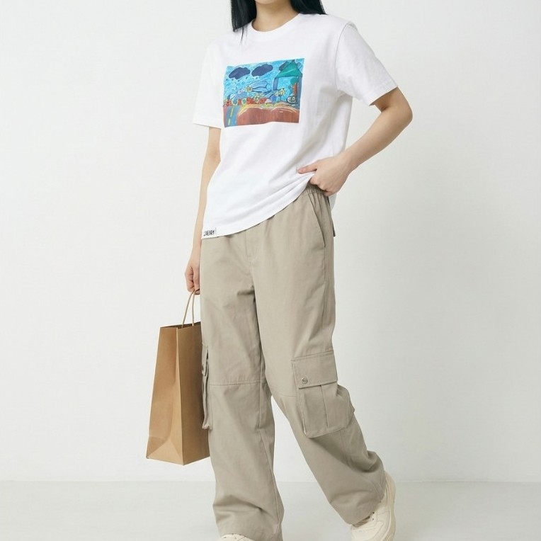 LINEARY LTP001 เสื้อยืดผู้ชาย เสื้อยืดผู้หญิง  ผ้าคอตตอน100% เกรดพรีเมี่ยม ใส่ได้ทั้งชายและหญิง
