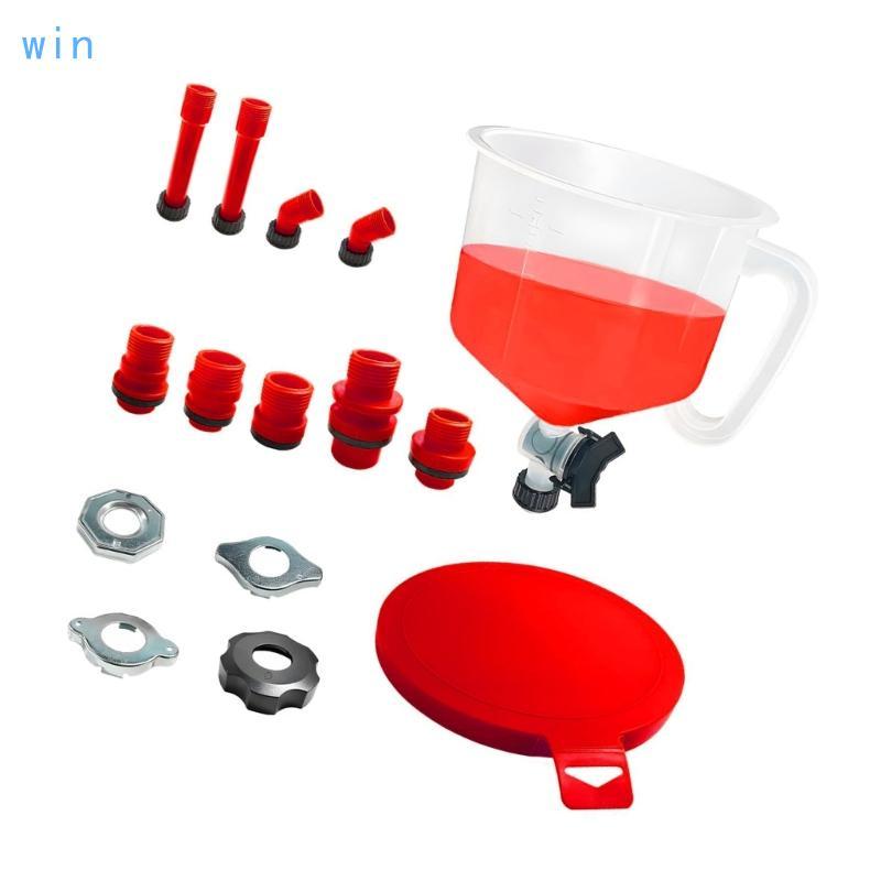 Win MultiFunction 15Item ชุดของเหลวในรถยนต์รวมข้อต่อและท่อต่อขยายสําหรับพื้นที่หนาแน่น