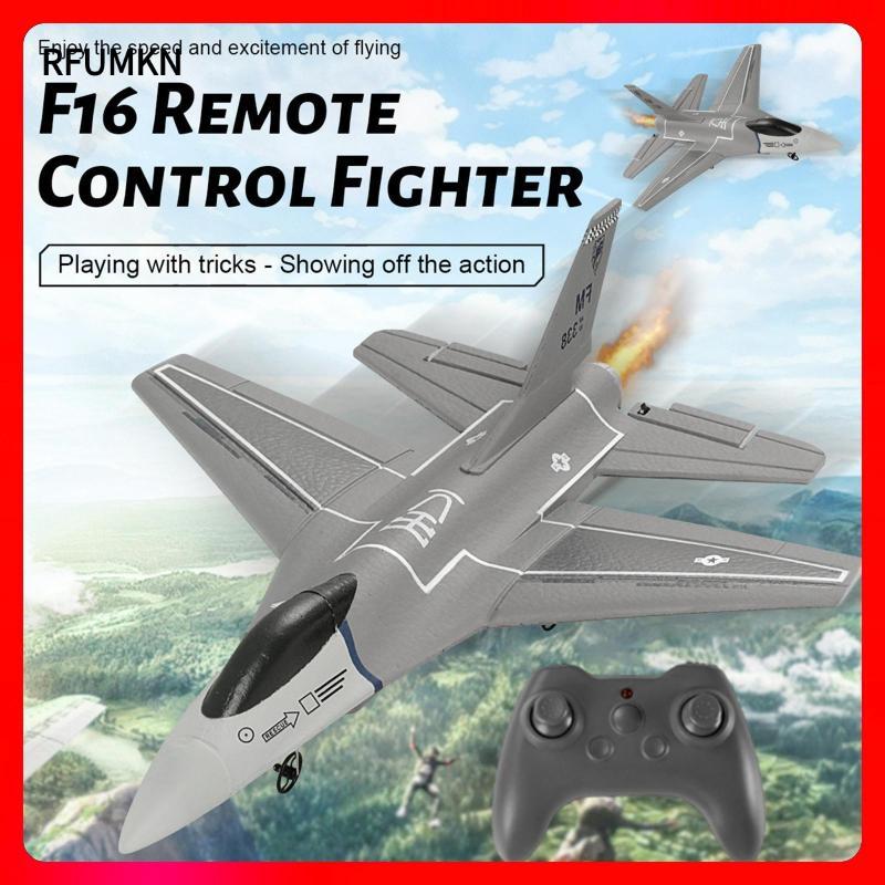 [rfumkn] เครื่องบิน RC ของเล่นควบคุมเครื่องบิน RC F16 Fighter Jet สําหรับผู้เริ่มต้นผู้ใหญ่เด็กชาย
