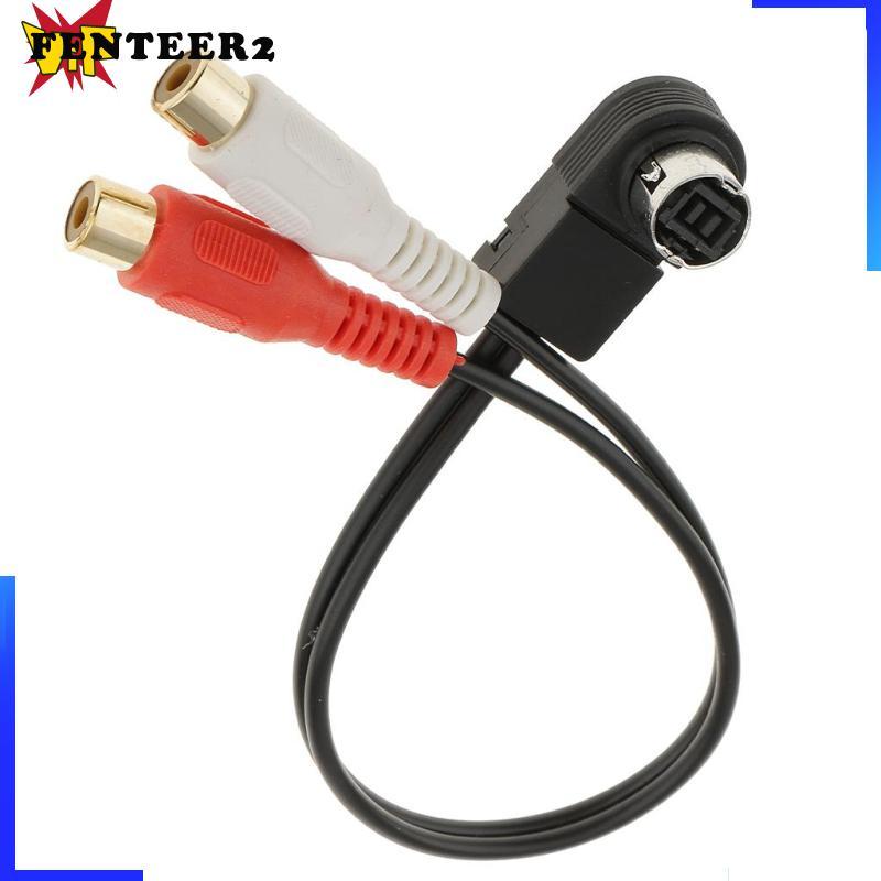 [Fenteer2] Aux Input Adapter Cable Lead Harness สําหรับ IPOD MP3 KCA-121B ALPINE AI-NET