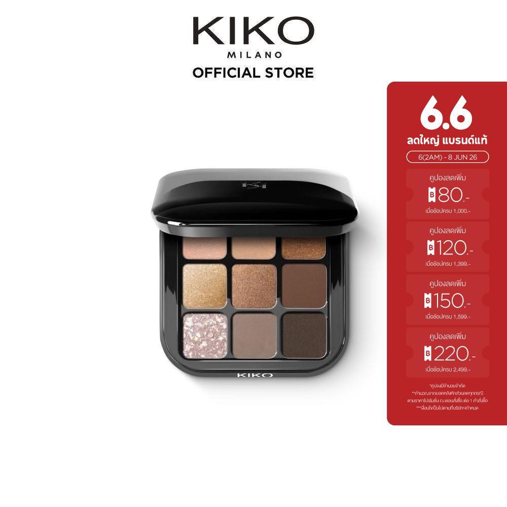 KIKO MILANO New Glamour Multi Finish Eyeshadow Palette กลามัวร์ มัลติ ฟินิช อายแชโดว์ พาเลตต์ (ที่ทาตา พาเลทตา แต่งหน้า)
