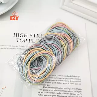 EZY 100 ชิ้นหญิงสาวยางรัดผมผูกเชือกยืดหยุ่น Hairband ผู้ถือผมหางม้า s Scrunchies ใหม่