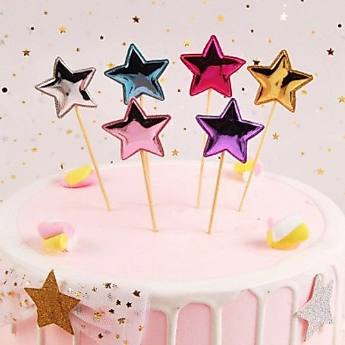 < MA > LOVE, STAR และ CROWN BIRTHDAY CAKE TOPPER / BIRTHDAY CAKE DECORTATIONS / LOVE, STAR และ CROWN