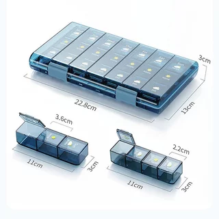 พร้อมส่ง กล่องยา7วัน 28ช่อง กรณียาแบบพกพา กันชื้น กันฝุ่น เหมาะสำหรับการเดินทางและพกพาติดตัวไปด้วย