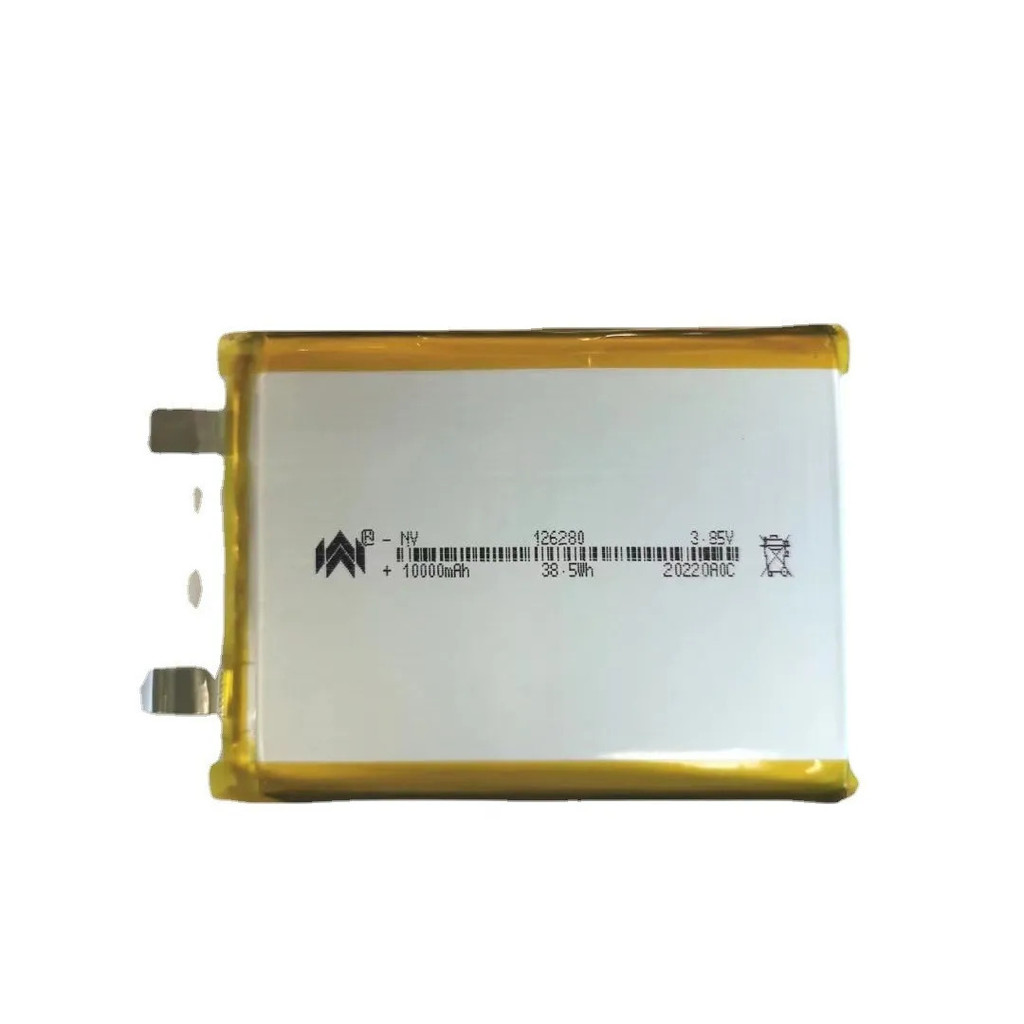 แบตเตอรี่ลิเธียมโพลิเมอร์ 126280 3.85V ความจุ 10000mAh สำหรับทำพาวเวอร์แบงค์ DIY