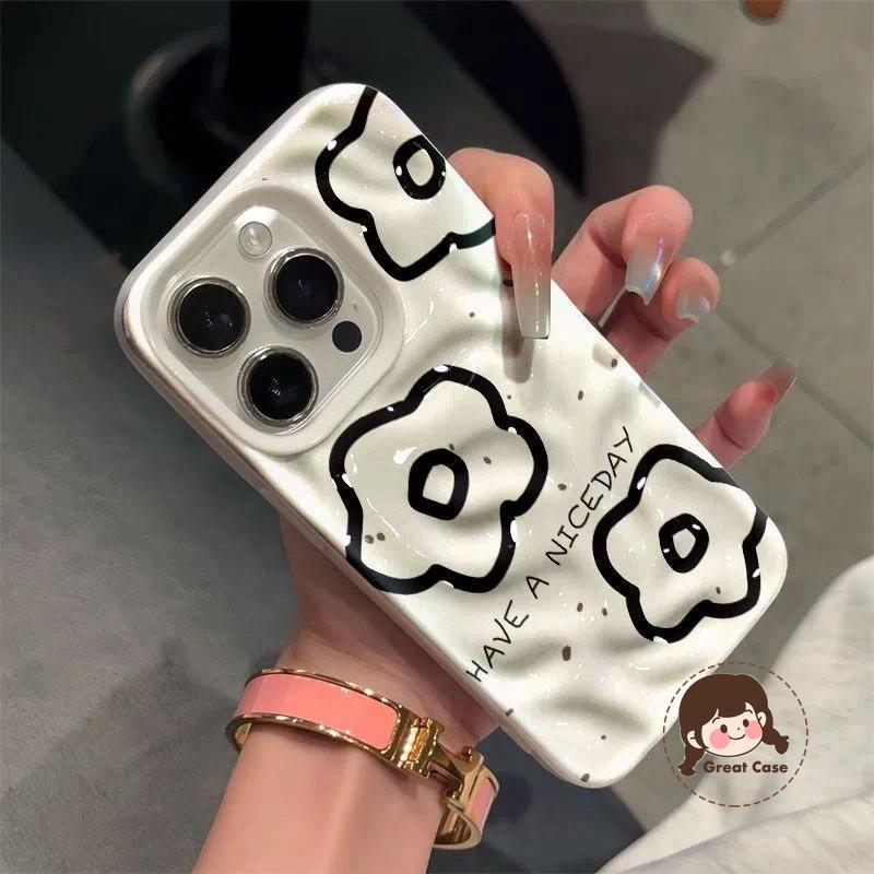 Simple Line ดอกไม้ 3D Meteorite เคสโทรศัพท์สําหรับ Vivo T4X T4 T3 Lite T2X G2 Z9 Lite iQOO Z10X Z10 