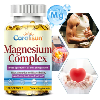 5-in-1 Magnesium Complex capsule สนับสนุนการนอนหลับที่ดีและรักษาสุขภาพหัวใจให้แข็งแรง