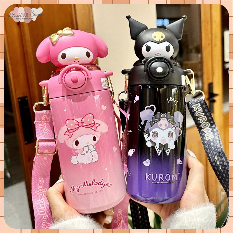 แก้วสแตนเลส ขวดน้ําเก็บความเย แก้วเก็บอุณหภูมิ น่ารัก Kuromi ของขวัญ แก้วSanrio แก้วเยติ แก้วน้ํา แก้วน่ารัก