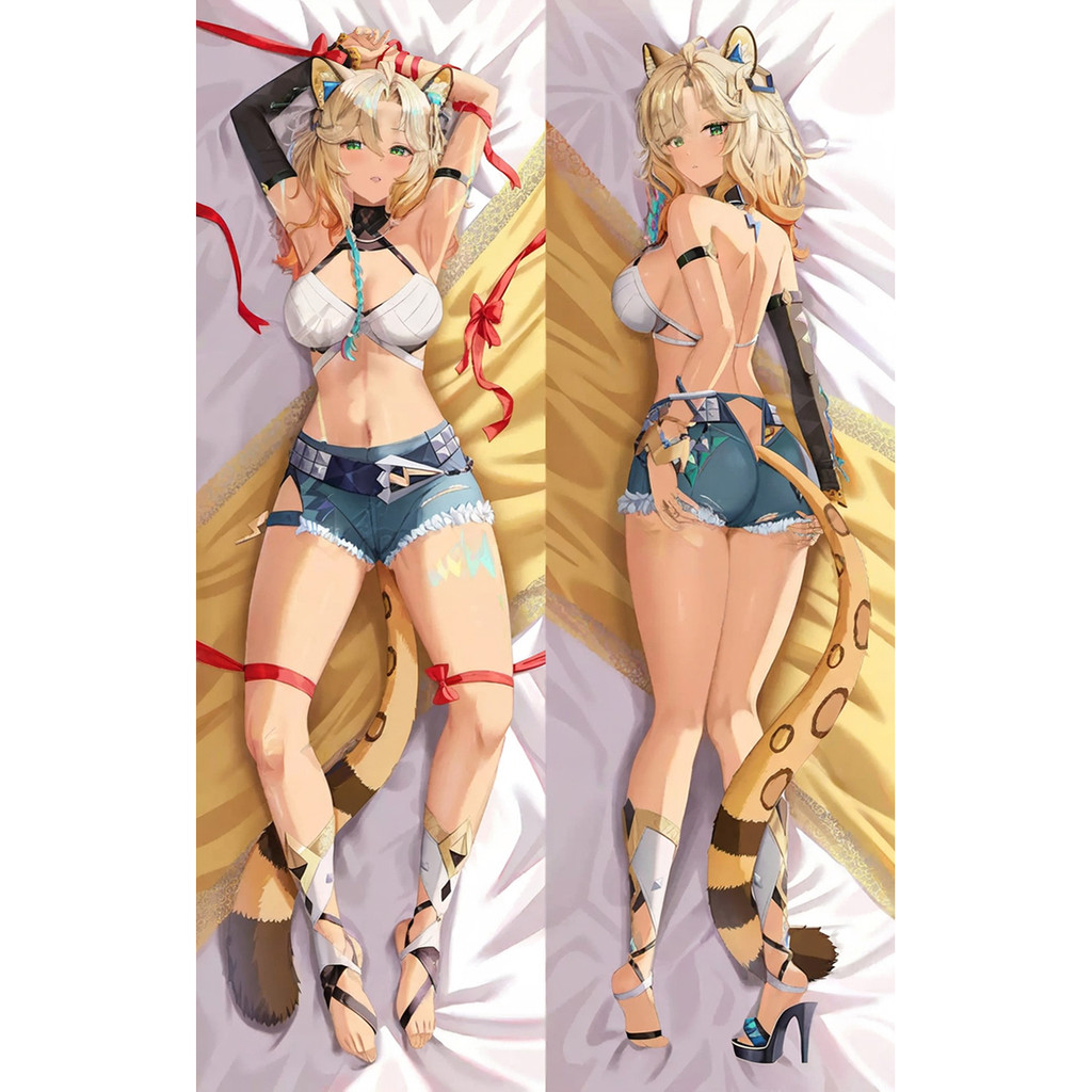 Genshin Impact Xilonen Hug Body หมอน 2 ด้านพิมพ์ Dakimakura หมอนวันหยุดของขวัญหมอนยาวตกแต่งบ้าน