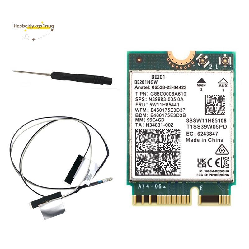 Hzsbckjyxgs1uqBE201 WIFI7 การ์ด 8774Mbps Tri-Band BT5.4 WiFI 7 ไร้สาย WIFI การ์ดโมดูล M.2 Cnvio3 สํา