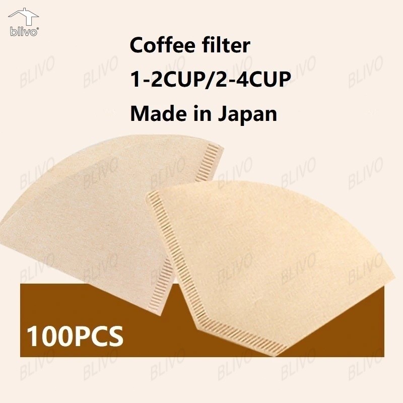 JoyTrayกระดาษกรองกาแฟ กระดาษดริป 100แผ่น/1แพ็ค กรองกาแฟ ดริปกาแฟ กระดาษกรองกาแฟ กระดาษกรองกาแฟดริป 100 แผ่นทรง V ก้นแหลม