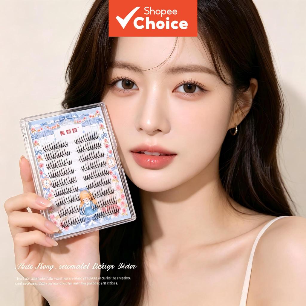 Pingdu Little Devil Sunflower Lash Clusters แบ่งส่วนขนตาปลอมธรรมชาติทุกวัน Lazy Trilogy ขนตาปลอม