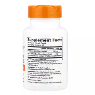 [พร้อมจัดส่ง] Dr.Best CoQ-10 100 Mg 60/120 Cap โคเอ็นไซคิวเท็น BioPerine®