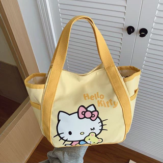 2026 Hello Kitty Bento Bag กระเป๋าถือแบบพกพาความจุขนาดใหญ่มีสไตล์