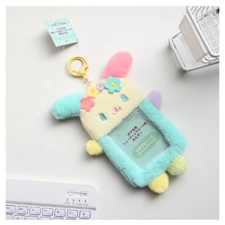 ผู้ถือบัตรตุ๊กตาตุ๊กตาจี้พวงกุญแจกระเป๋าใส่เหรียญสาวน่ารักผู้ถือบัตรตุ๊กตาการจัดเก็บ
