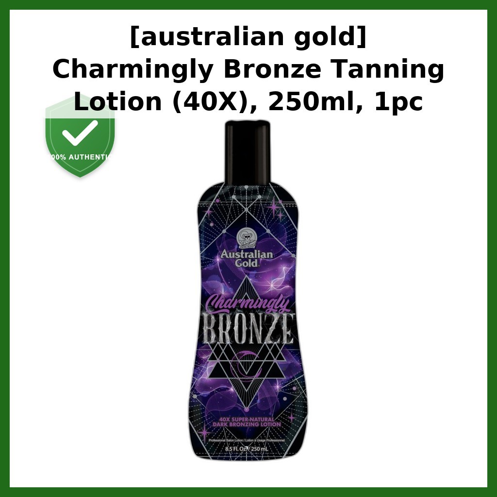 [australian gold] Charmingly Bronze Tanning Lotion (40X), 250ml, 1pc / Korean Tanning Lotion / Deep 