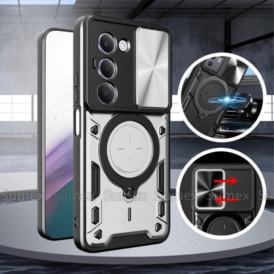 สไลด์กล้องป้องกันปลอกสําหรับ Xiaomi POCO M8s POCOM8S 5G เคสโทรศัพท์เกราะแหวนยึดขาตั้งทนทานกันกระแทกปกแข็ง Mi POKO M8S 2026