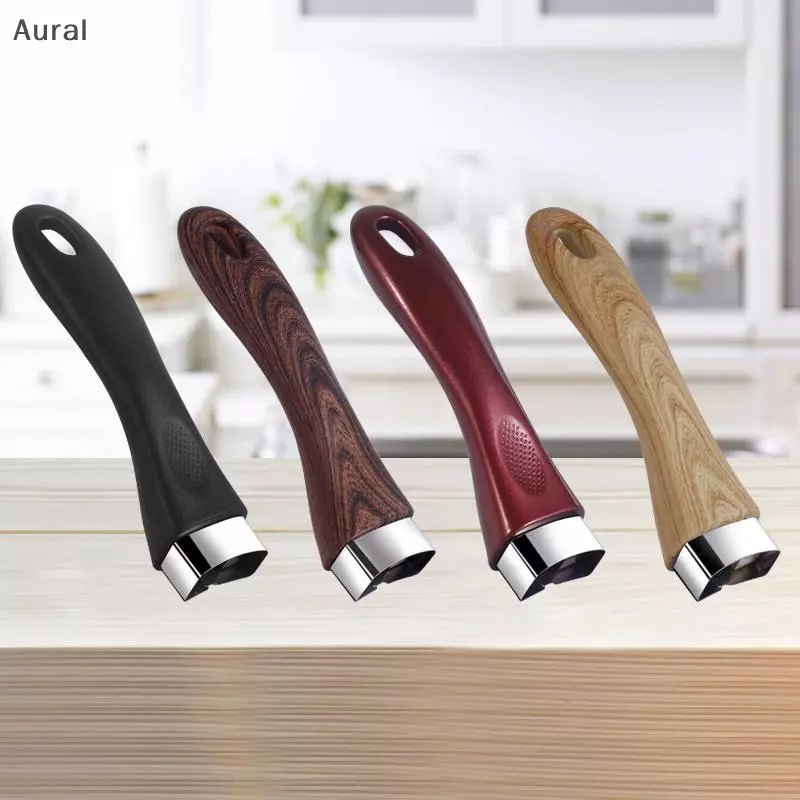 Aural Bakelite Pan หม้อจับ Anti Scalding ทนทาน Pan Universal Ergonomic อุปกรณ์ครัวเปลี่ยนที่ถอดออกได้ Bakelite Grip al