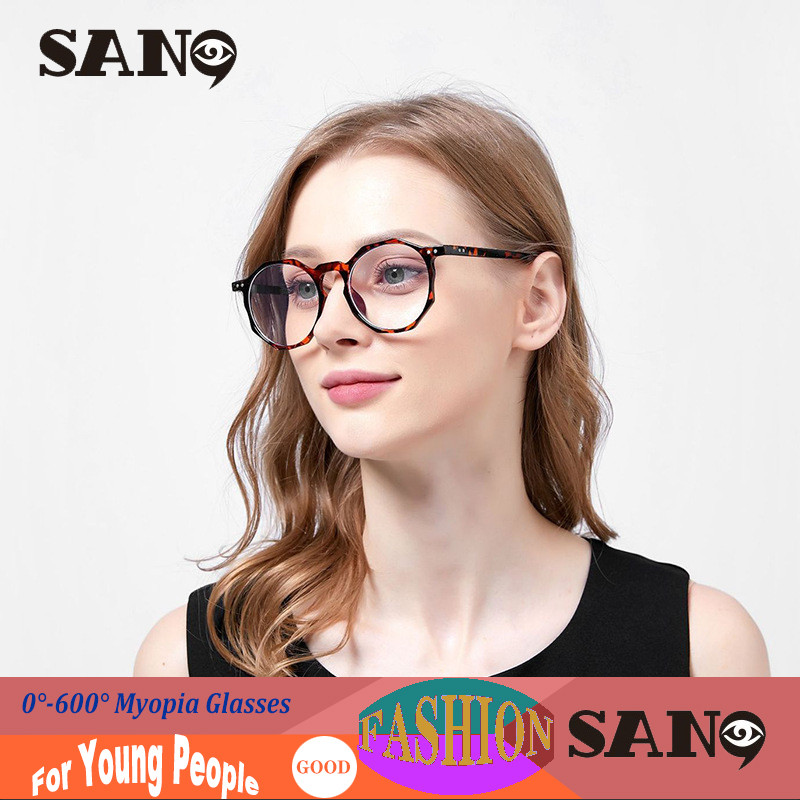 【50°-800° สายตาสั้นแว่นตาNew Retro Casual วรรณกรรมรูปหลายเหลี่ยมแว่นตาแบน Ins แฟชั่น Avant-garde Plain Anti-blue กรอบแว่นตา
