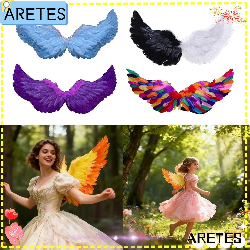 ARETS นางฟ้าปีก, แต่งตัว DIY Props Angel Wings, ตลกเจ้าหญิง Angel Wing สายรัดยืดหยุ่น Cicada Wing สํ