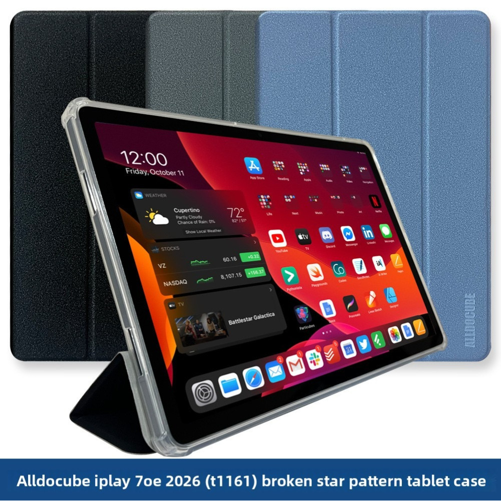 Funda สําหรับ Alldocube iplay70E 2026 กรณี 11 "T1161 แท็บเล็ตพีซีพับฝาครอบ TPU นุ่มกลับ Coque
