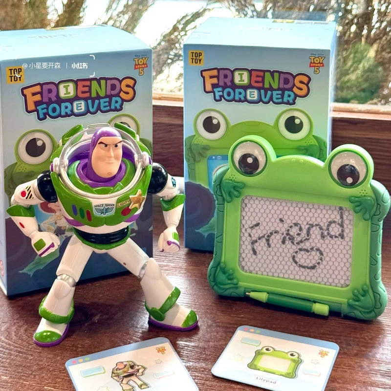 【ของแท้ 100%】Disney Toy Story 5 Friends Forever Blind Box Buzz Lightyear อะนิเมะรูปตกแต่งของขวัญของเล่น