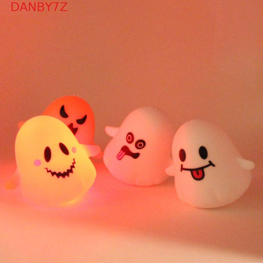 DANBY7Z ฟักทองฮาโลวีน Fidget ของเล่น, ฟักทองเรืองแสง Ghost Pinch Ball, ของขวัญสร้างสรรค์ Ghost Skull