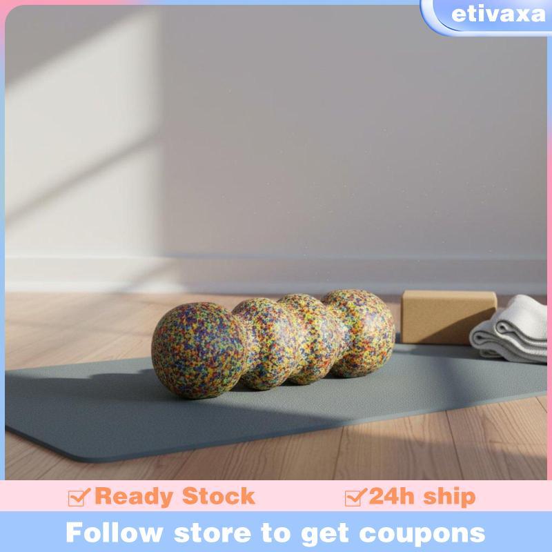[Etivaxa] ลูกกลิ้งโฟม EPP Contoured Fitness Roller โยคะนวดคอลัมน์ยืดสําหรับพยุงหลังและความตึงเครียดข