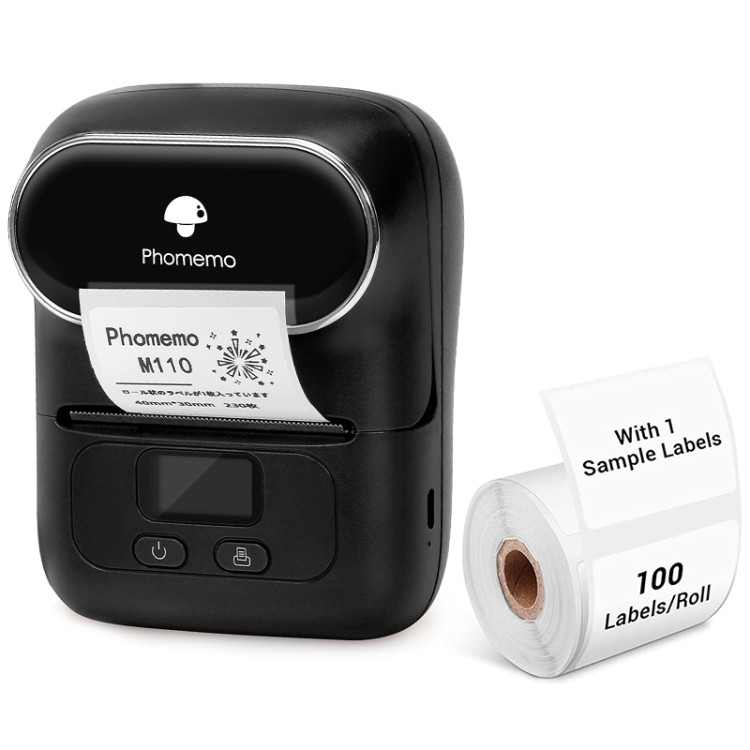 พร้อมสต็อก Phomemo M110 Home Handheld Mini Bluetooth Thermal Printer