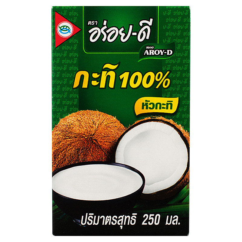 อร่อยดีกะทิ 250มล. Aroy D Coconut Milk 250ml. [หมายเลขบาร์โค้ด 8851613101378 ] สินค้าคุณภาพดี คัดสรรอย่างตั้งใจ