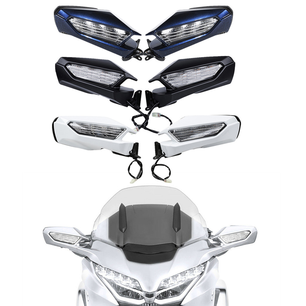 OT Motorcycle Mirror LED Turn Signal For Honda Gold Wing GL1800 GL 1800 2018-2025 2020 2019 Rearview