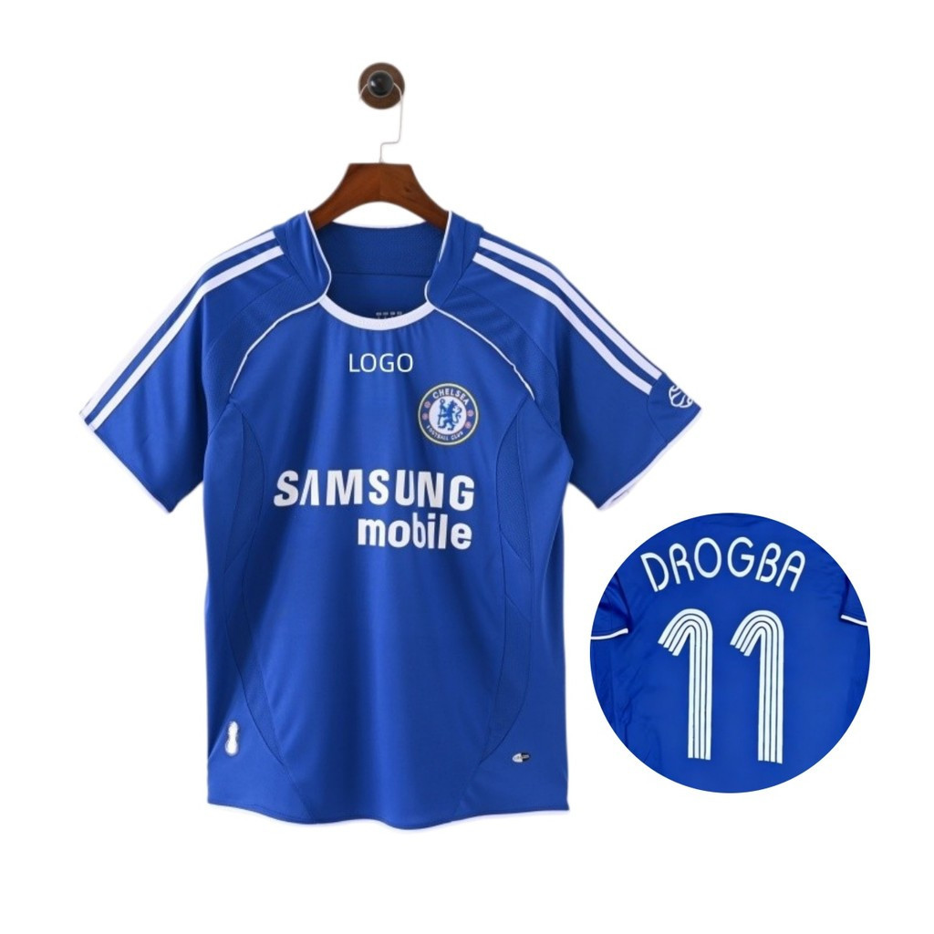 2006/07 Chelsea Retro Edition เสื้อฟุตบอลเหย้า S-2XL #11 ดอร์โกบา